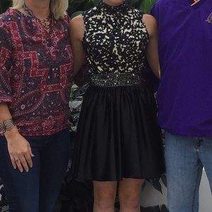 High Neck Homecoming Dress